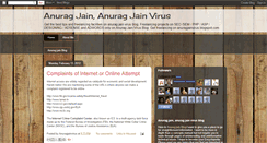 Desktop Screenshot of anuragjainvirus.blogspot.com