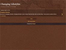 Tablet Screenshot of changing-lifestyles.blogspot.com