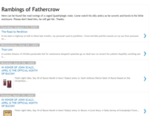 Tablet Screenshot of fathercrow.blogspot.com