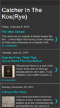 Mobile Screenshot of catcherinthekosrye.blogspot.com