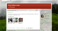 Desktop Screenshot of froghollowroots.blogspot.com