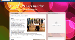 Desktop Screenshot of cchsartsinsider.blogspot.com