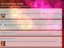 Tablet Screenshot of cchsartsinsider.blogspot.com