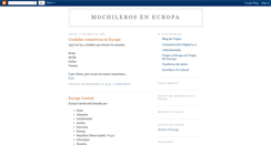 Desktop Screenshot of mochileroseneuropa.blogspot.com