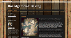 Desktop Screenshot of boardgamesandbaking.blogspot.com