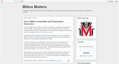 Desktop Screenshot of miltonmatters.blogspot.com