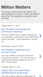 Mobile Screenshot of miltonmatters.blogspot.com