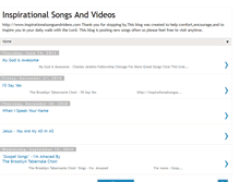 Tablet Screenshot of inspirationalsongsandvideos.blogspot.com