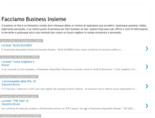 Tablet Screenshot of facciamobusinessinsieme.blogspot.com