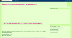 Desktop Screenshot of behavioural-interviews.blogspot.com