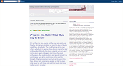 Desktop Screenshot of myleadershipblog.blogspot.com