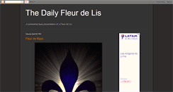 Desktop Screenshot of dailyfleurdelis.blogspot.com