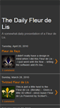 Mobile Screenshot of dailyfleurdelis.blogspot.com
