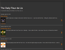 Tablet Screenshot of dailyfleurdelis.blogspot.com