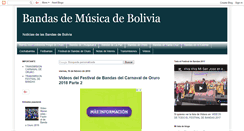 Desktop Screenshot of bandasdebolivia.blogspot.com