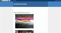 Desktop Screenshot of comidavenezuela.blogspot.com