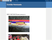 Tablet Screenshot of comidavenezuela.blogspot.com