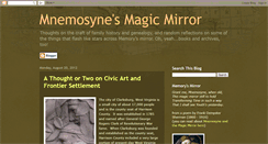 Desktop Screenshot of mnemosynesmagicmirror.blogspot.com