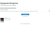 Tablet Screenshot of equipandoperegrinos.blogspot.com