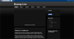 Desktop Screenshot of liveboxing2011.blogspot.com