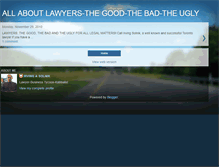 Tablet Screenshot of goodbaduglylawyers.blogspot.com