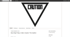 Desktop Screenshot of cautionclothing.blogspot.com