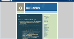 Desktop Screenshot of desdeeltercero.blogspot.com