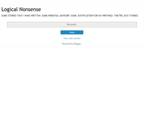 Tablet Screenshot of logicisnonsense.blogspot.com