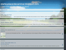 Tablet Screenshot of elarteyplacerdecaminar.blogspot.com
