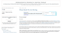 Desktop Screenshot of indigenousissuestoday.blogspot.com