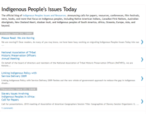 Tablet Screenshot of indigenousissuestoday.blogspot.com