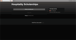 Desktop Screenshot of hospitalityscholarships.blogspot.com