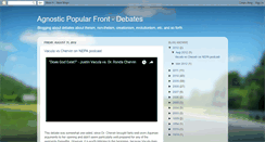 Desktop Screenshot of agnosticpopularfront.blogspot.com