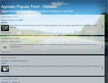 Tablet Screenshot of agnosticpopularfront.blogspot.com