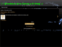 Tablet Screenshot of fandelacienciayelarte.blogspot.com