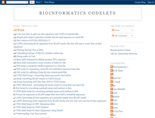 Tablet Screenshot of bioinfocodelets.blogspot.com