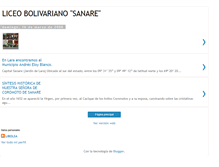 Tablet Screenshot of liceobolivarianosanare.blogspot.com