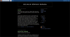 Desktop Screenshot of gelinlikdunyam.blogspot.com