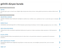 Tablet Screenshot of gelinlikdunyam.blogspot.com