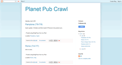 Desktop Screenshot of planetpubcrawl.blogspot.com