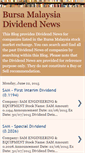 Mobile Screenshot of bursa-dividend.blogspot.com