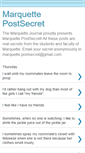 Mobile Screenshot of marquettepostsecret.blogspot.com