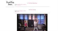 Desktop Screenshot of dead-pop-stars.blogspot.com