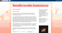 Desktop Screenshot of matalillakoroillakambodzassa.blogspot.com