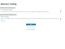 Tablet Screenshot of abstractcoding.blogspot.com