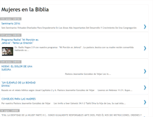 Tablet Screenshot of mujeresenlabiblia.blogspot.com