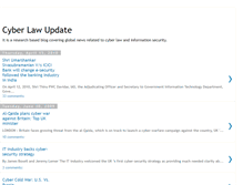 Tablet Screenshot of cyberlawupdate.blogspot.com