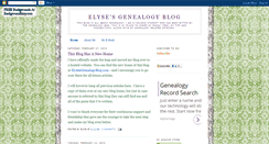 Desktop Screenshot of elysesgenes.blogspot.com