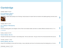 Tablet Screenshot of giantsbridge.blogspot.com