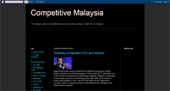 Desktop Screenshot of competitivemalaysia.blogspot.com
